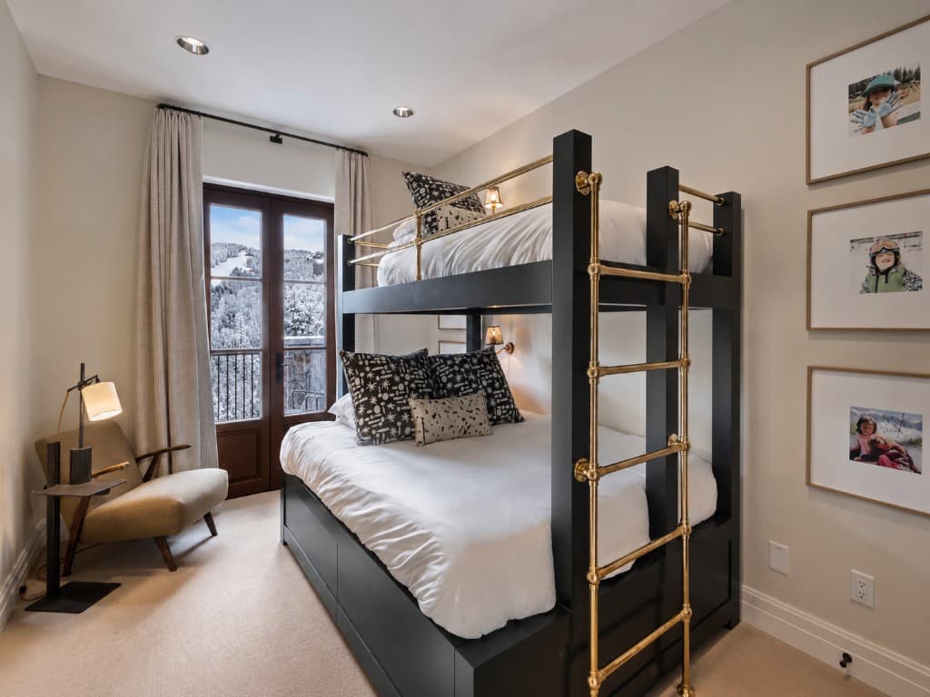 Bedroom 2 · Queen bunk, twin top, trundle below